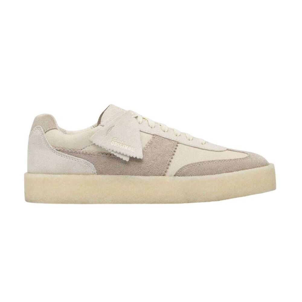Clarks Originals Womens/Ladies Suede Lace Up Sneakers / White